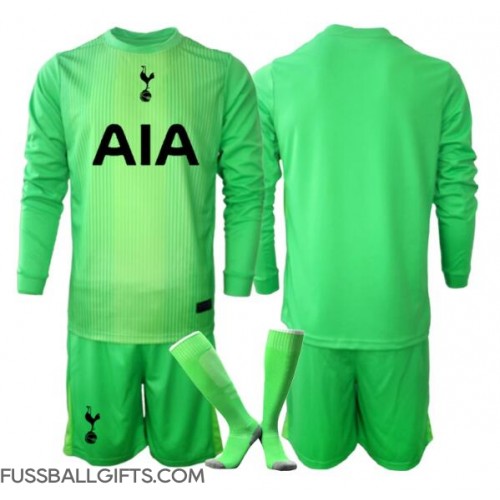 Tottenham Hotspur Torwart Fußballbekleidung Heimtrikot Kinder 2025-26 Langarm (+ kurze hosen)